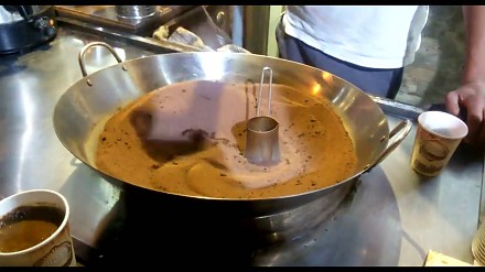 Kawa parzona na piasku