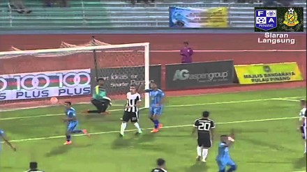 Niesamowicie podkręcony gol w lidze malezyjskiej