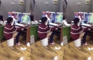 Zapalony chiński gracz nie rozstaje się z komputerem