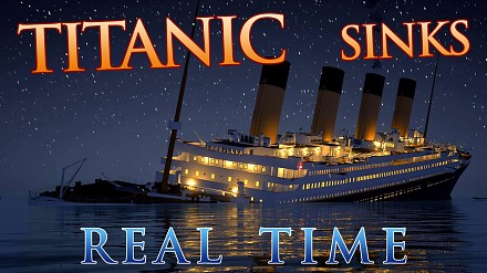 Animacja pokazująca zatonięcie Titanica w czasie rzeczywistym