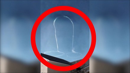 Pilot myśliwca narysował penisa na niebie