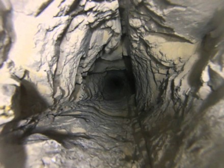 Zgłębianie małego odwiertu (pod studnię) przy pomocy kamery