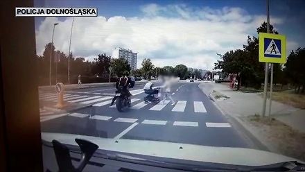 Lubin - motocyklista uderzył w wózek dziecięcy
