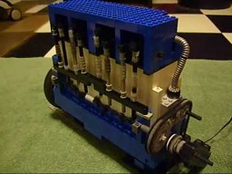 Silnik diesla wykonany z LEGO